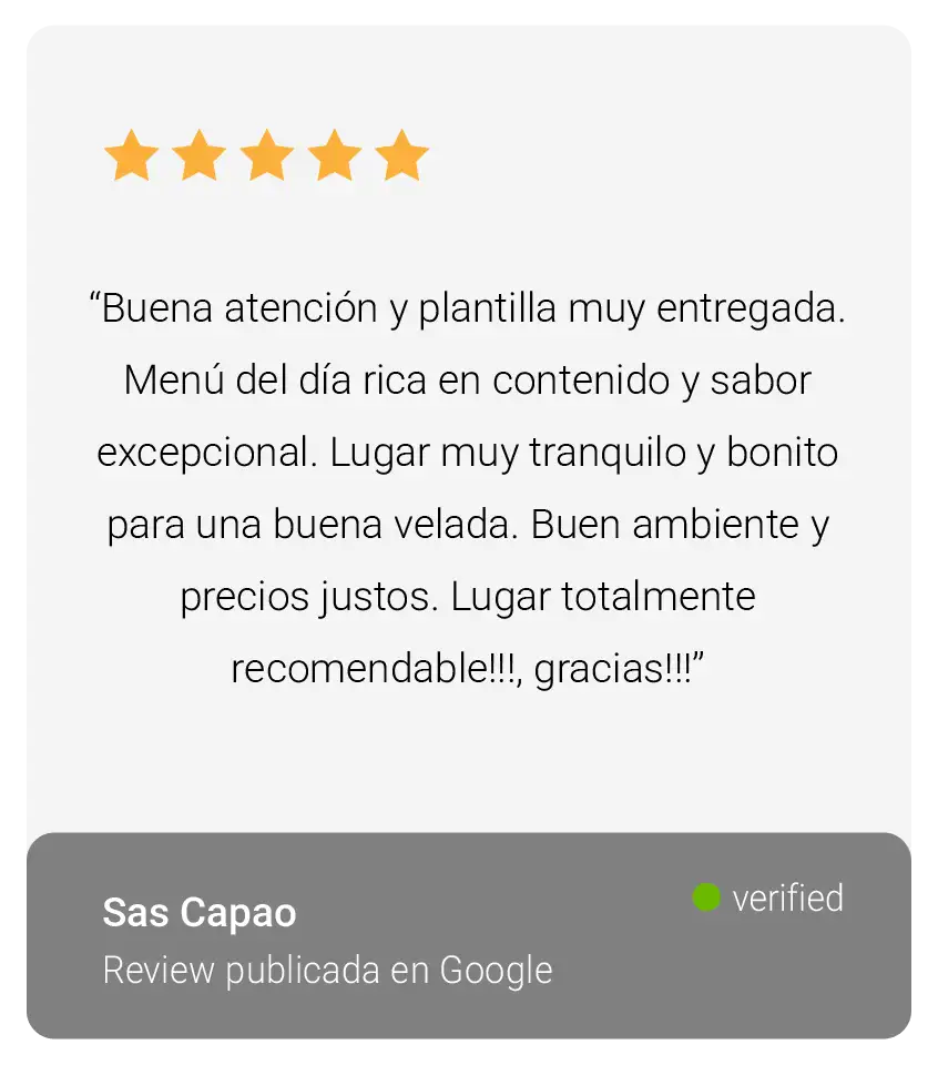 Review Sas Capao para el restaurante Lavin Foodie