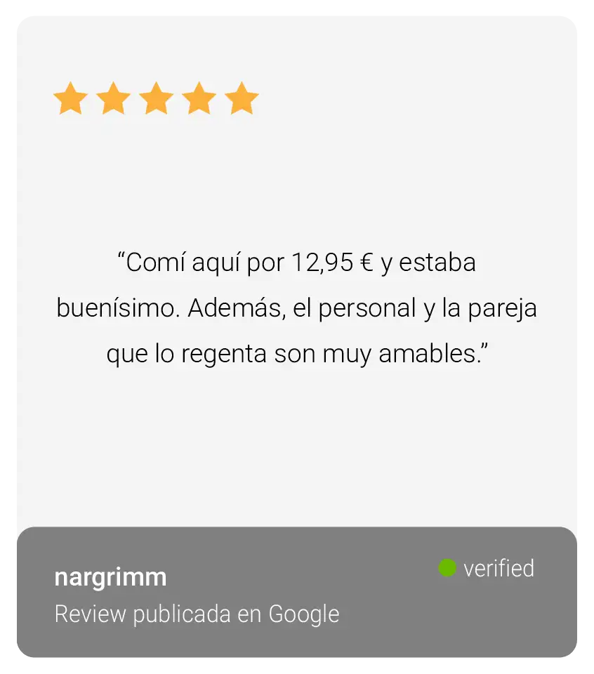 Review Nargrimm para el restaurante Lavin Foodie